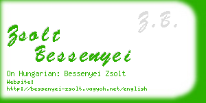 zsolt bessenyei business card